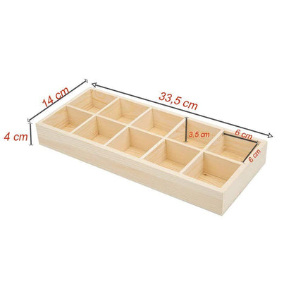 Scatola in legno personalizzabile contenitore portaoggetti per bustine di the scatole decorative decoupage - enzoled