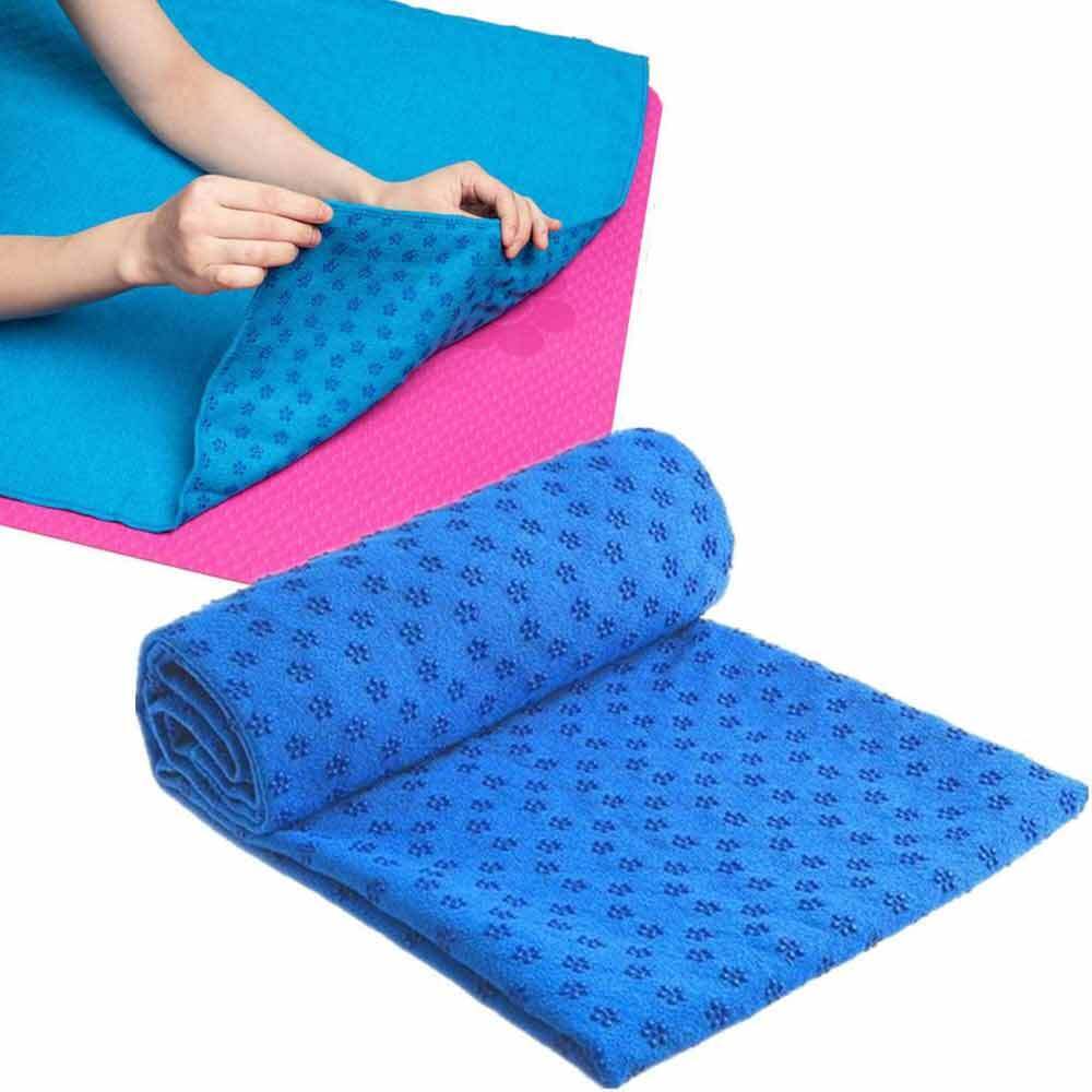Telo asciugamano antiscivolo per tappetino yoga teli in microfibra per pilates con sacca - enzoled