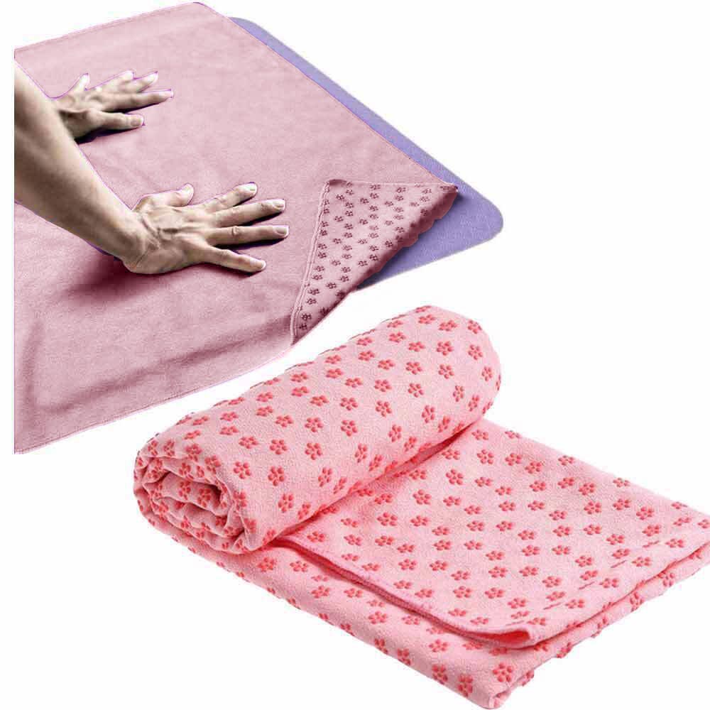 Telo asciugamano antiscivolo per tappetino yoga teli in microfibra per pilates con sacca - enzoled