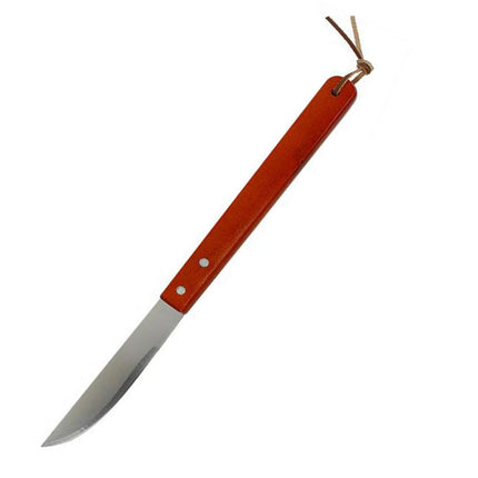 Kit barbecue 3 utensili coltello e forchettone in acciaio pennello con setole in silicone per grill carne baciata manico in legno attrezzi da cucina - enzoled