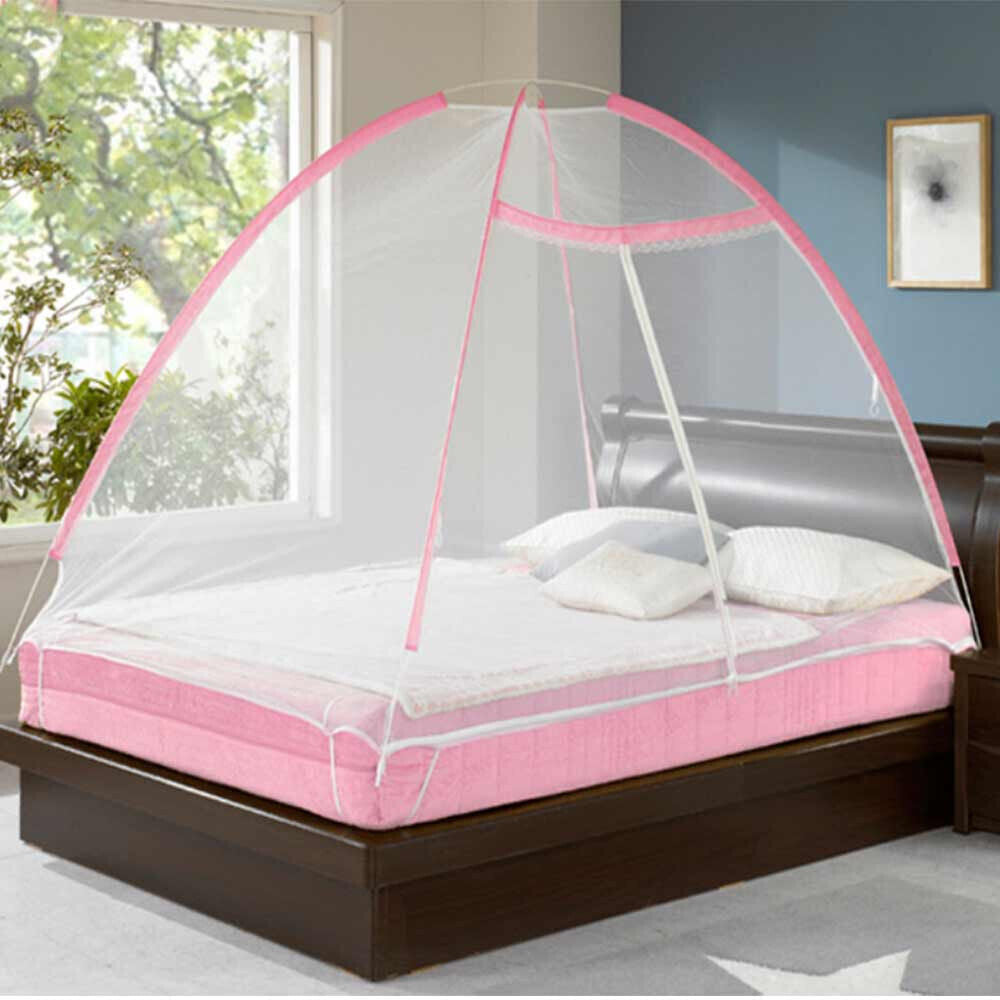 Zanzariera per letto lettino portatile tenda di protezione per casa campeggio contro insetti zanzare con cerniera rete pop up 200x150 cm - enzoled
