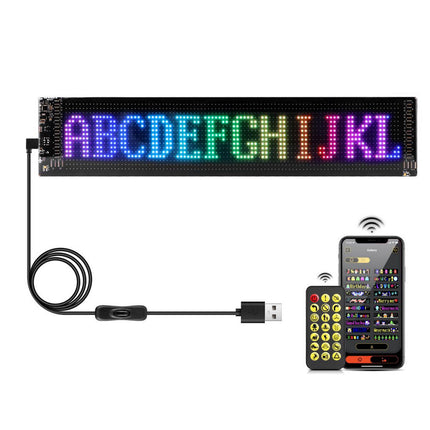 Tabella display LED RGB flessibile programmabile con telecomando App enzoled