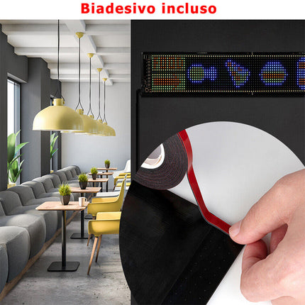 Tabella display LED RGB flessibile programmabile con telecomando App enzoled