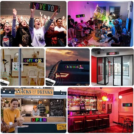 Tabella display LED RGB flessibile programmabile con telecomando App enzoled