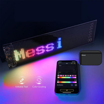 Tabella display LED RGB flessibile programmabile con telecomando App enzoled