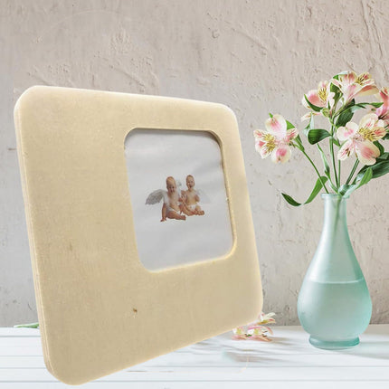 Cornice portafoto in legno da tavolo per foto fotografie da appoggio personalizzabile con decoupage pittura - enzoled