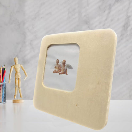 Cornice portafoto in legno da tavolo per foto fotografie da appoggio personalizzabile con decoupage pittura - enzoled