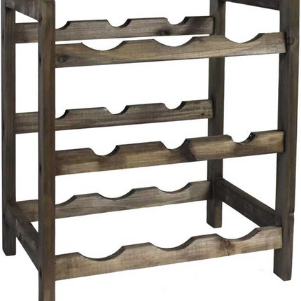 Cantinetta portabottiglie in legno 9 posti cantina per bottiglie di vino portabottiglia da terra 3 ripiani - enzoled