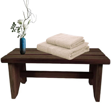 Sgabello in legno multiuso sedia seduta panca da giardino sgabellino per bagno porta oggetti 35x14x17 cm - enzoled