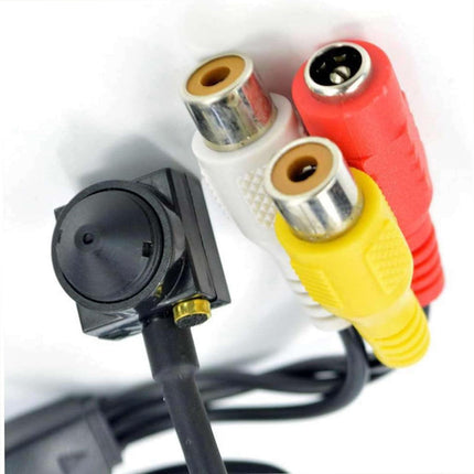 Micro camera analogica obiettivo a punta 420TVL a colori cablata telecamera nascosta con microfono audio e video microcamera - enzoled