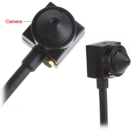 Micro camera analogica obiettivo a punta 420TVL a colori cablata telecamera nascosta con microfono audio e video microcamera - enzoled