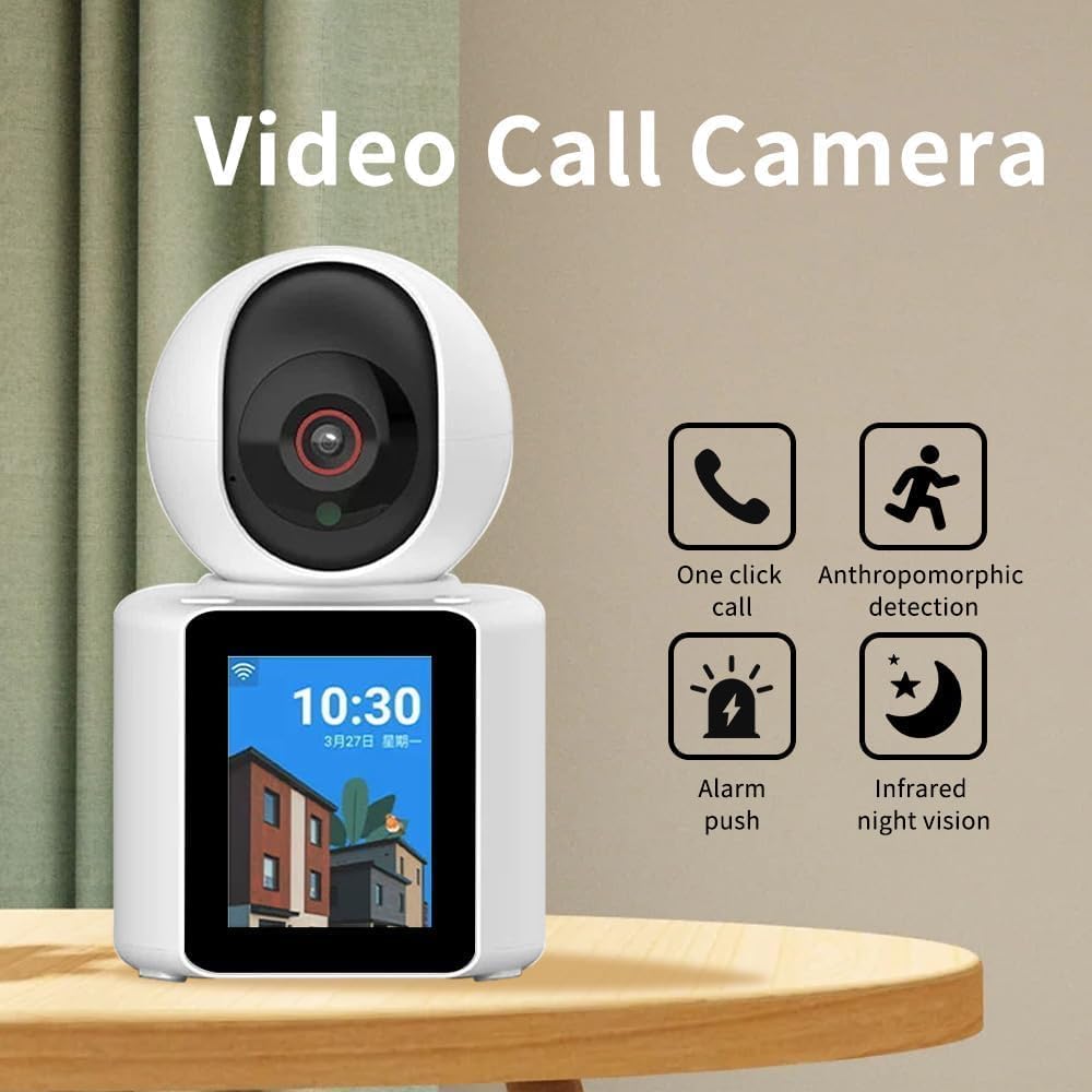 Telecamera WiFi Full HD 1080P per videosorveglianza motorizzata con monitor 2,8” con videochiamata - enzoled