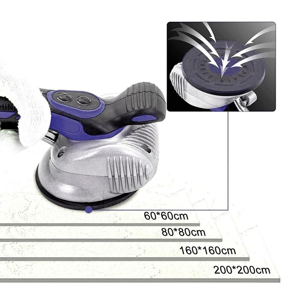 Ventosa vibrante doppia batteria 16,8V macchina per installazione di piastrelle mattonelle marmo levigatrice - enzoled