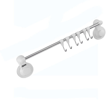 Appendino con ventosa con 6 ganci per bagno e cucina porta utensili asciugamani organizer da muro - enzoled
