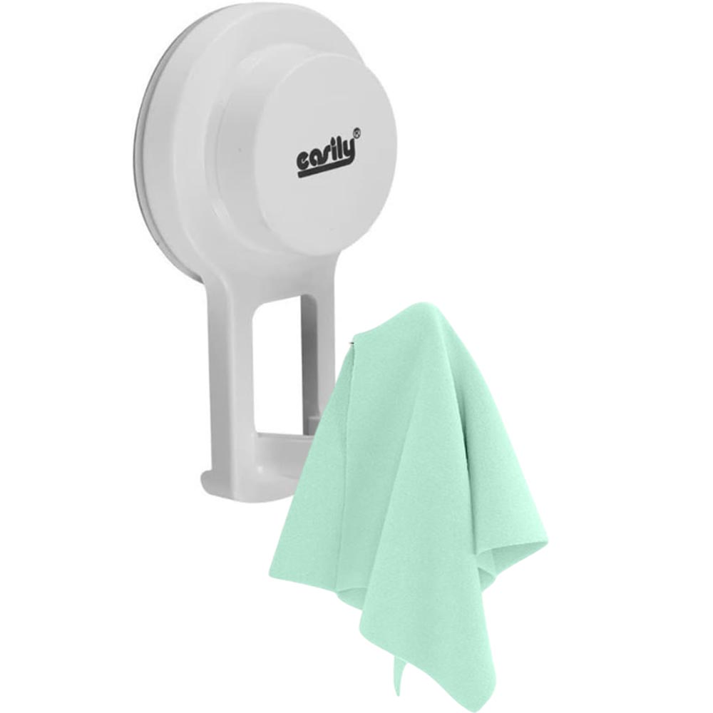 Appendino con Ventosa da Parete Gancio per Accappatoio Asciugamano Accessorio da Bagno - enzoled