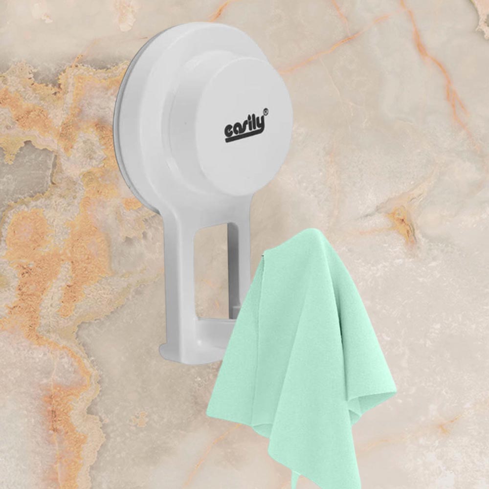 Appendino con Ventosa da Parete Gancio per Accappatoio Asciugamano Accessorio da Bagno - enzoled