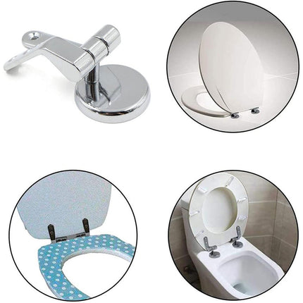 Cerniere per copriwater universali 2 pezzi con raccordi cerniera di ricambio per sedile tavoletta wc water - enzoled