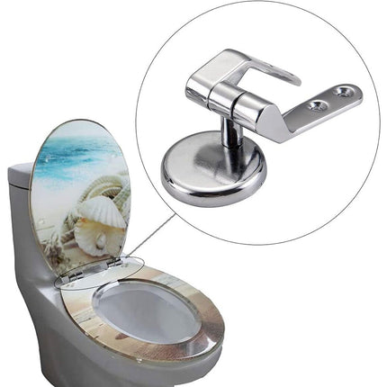 Cerniere per copriwater universali 2 pezzi con raccordi cerniera di ricambio per sedile tavoletta wc water - enzoled