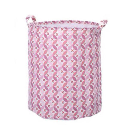 Cesto portabiancheria in tessuto con manici sacca per panni sporchi biancheria da bagno lavanderia pieghevole 40x50 cm - enzoled