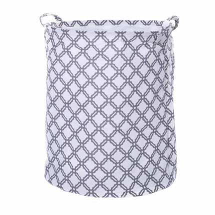 Cesto portabiancheria in tessuto con manici sacca per panni sporchi biancheria da bagno lavanderia pieghevole 40x50 cm - enzoled