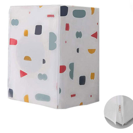 Coprilavatrice con Apertura carico Frontale Chiusura a Zip 82x62x57 cm Telo Protettivo in PVC per lavatrici - enzoled