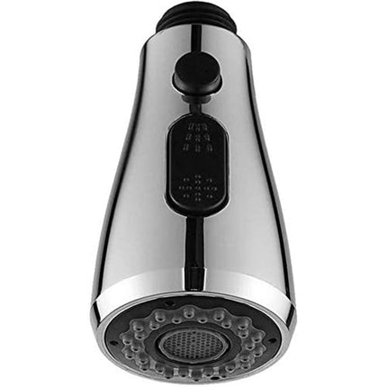 Doccetta soffione estraibile di ricambio per miscelatore da cucina 2 modalità di getto pulsante attacco ½” cromato per rubinetto - enzoled