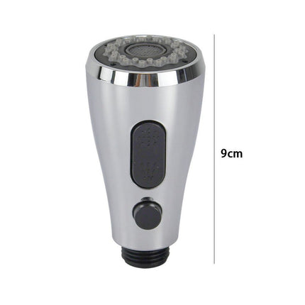 Doccetta soffione estraibile di ricambio per miscelatore da cucina 2 modalità di getto pulsante attacco ½” cromato per rubinetto - enzoled