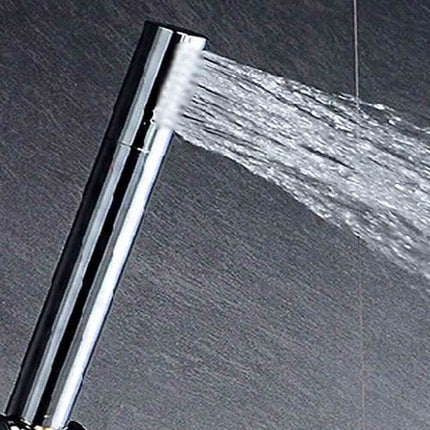 Soffione con tubo flessibile da 1,8 metri doccetta a mano telefono doccia per bagno con supporto staffa a muro - enzoled