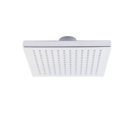 Soffione doccia con led rgb 20X20 cm per cromoterapia doccia emozionale doccetta multicolore argento - enzoled