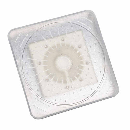 Soffione doccia con led rgb quadrato 15x15 cm per cromoterapia doccia emozionale doccetta multicolore - enzoled