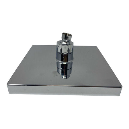 Soffione doccia con led rgb quadrato 20x20 cm per cromoterapia doccia emozionale doccetta multicolore - enzoled