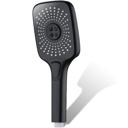 Soffione multigetto per doccia moderno nero per vasca da bagno doccetta a mano in abs con filtro anticalcare attacco 1/2 - enzoled