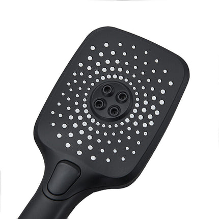 Soffione multigetto per doccia moderno nero per vasca da bagno doccetta a mano in abs con filtro anticalcare attacco 1/2 - enzoled