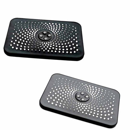 Soffione per doccia da bagno rettangolare 28,5x 19 cm in abs doccetta con filtro anticalcare alta pressione - enzoled