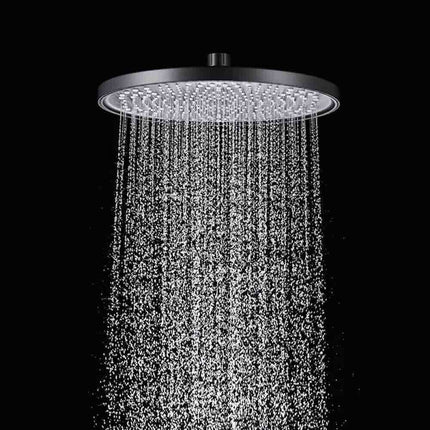 Soffione per doccia da bagno rotondo 22,5 cm in abs doccetta con filtro anticalcare alta pressione - enzoled