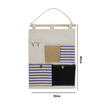 Porta Oggetti da Bagno in Tessuto con Tasche Ganci Organizer Multiuso vari modellli - enzoled