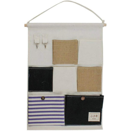 Porta Oggetti da Bagno in Tessuto con Tasche Ganci Organizer Multiuso vari modellli - enzoled