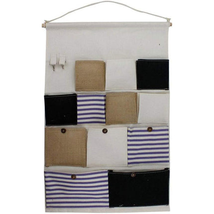 Porta Oggetti da Bagno in Tessuto con Tasche Ganci Organizer Multiuso vari modellli - enzoled