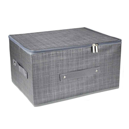 Scatola box porta abiti contenitore organizer portaoggetti per armadi con chiusura zip cerniera 40x51x24 cm - enzoled