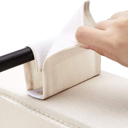 Organizer per armadi beige con 10 ripiani in tessuto contenitore pieghevole richiudibile salvaspazio da appendere - enzoled