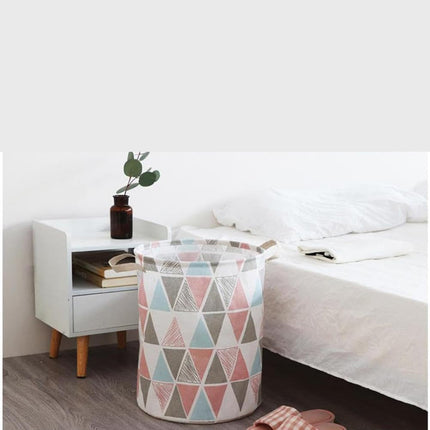 Cesto portabiancheria multicolor con disegni geomentrici pieghevole con manici da bagno varie dimensioni - enzoled