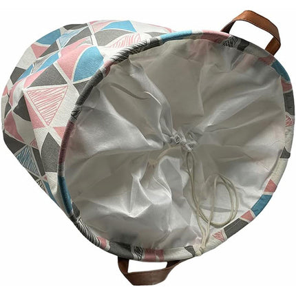 Cesto portabiancheria multicolor con disegni geomentrici pieghevole con manici da bagno varie dimensioni - enzoled