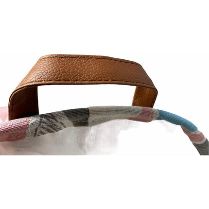 Cesto portabiancheria multicolor con disegni geomentrici pieghevole con manici da bagno varie dimensioni - enzoled