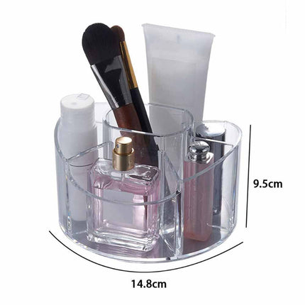 Organizer cosmetici rotondo porta trucchi creme 7 scomparti in ABS organizzatore make up - enzoled