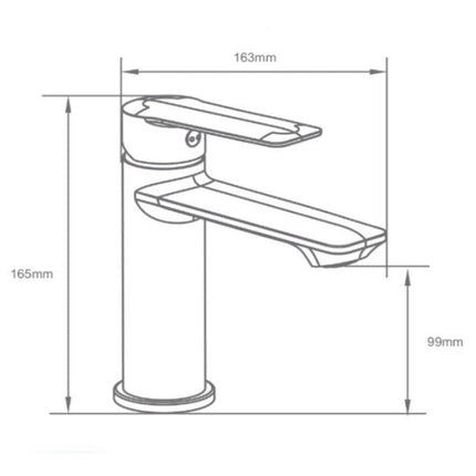 Rubinetto per bagno ultra moderno miscelatore orientabile lavandino in ottone cromato lucido modello Sofi - enzoled