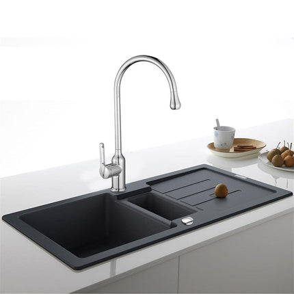 Rubinetto da cucina ultra moderno a canna alta miscelatore monocomando per lavandino - enzoled