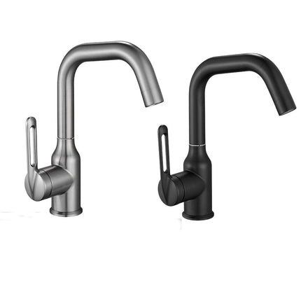 Rubinetto da cucina ultra moderno a canna bassa miscelatore monocomando per lavandino - enzoled