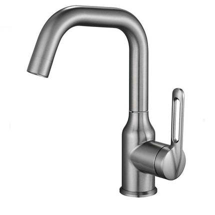 Rubinetto da cucina ultra moderno a canna bassa miscelatore monocomando per lavandino - enzoled