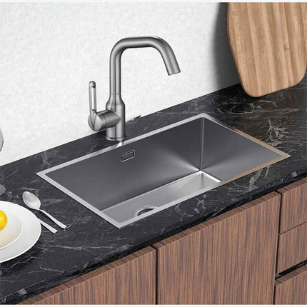 Rubinetto da cucina ultra moderno a canna bassa miscelatore monocomando per lavandino - enzoled