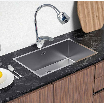 Rubinetto a canna flessibile pieghevole da lavello per cucina miscelatore orientabile 360° di rotazione con doccetta a doppio getto in ottone cromato - enzoled